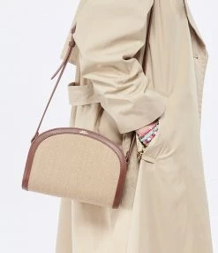 A.P.C. Sac Demi-Lune Cuir Noisette Beige 12 A.P.C. Sac Demi-Lune Cuir Noisette Beige -jerome dreyfuss shop unnamed file 2517