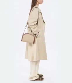 A.P.C. Sac Demi-Lune Cuir Noisette Beige 13 A.P.C. Sac Demi-Lune Cuir Noisette Beige -jerome dreyfuss shop unnamed file 2518