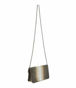 SISTA PARIS Sac Sam Cuir Python Noir Métallique -jerome dreyfuss shop unnamed file 2531