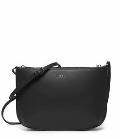 A.P.C. Sac Sarah Cuir Lisse Noir
