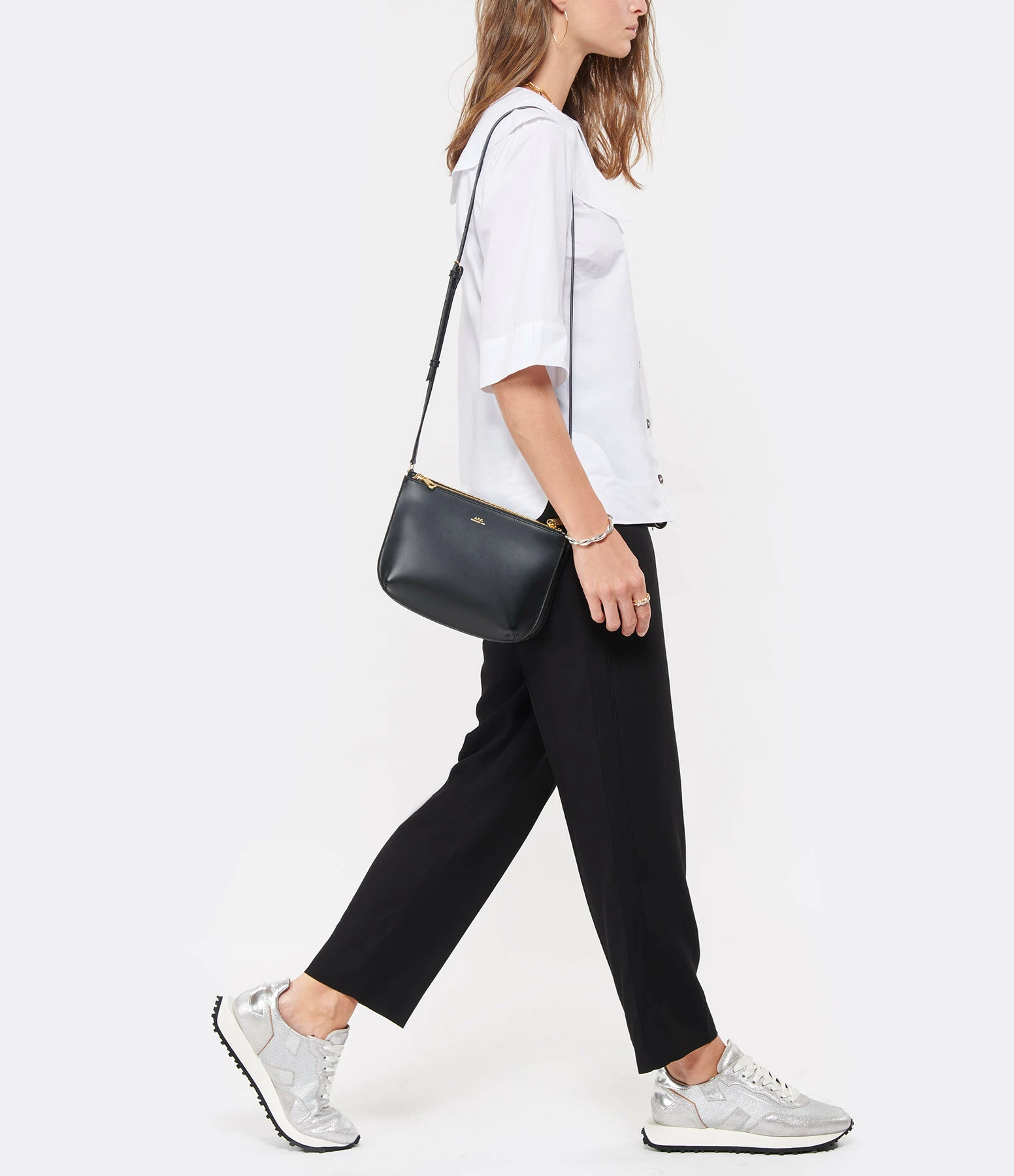A.P.C. Sac Sarah Cuir Lisse Noir 8 A.P.C. Sac Sarah Cuir Lisse Noir – Image 6