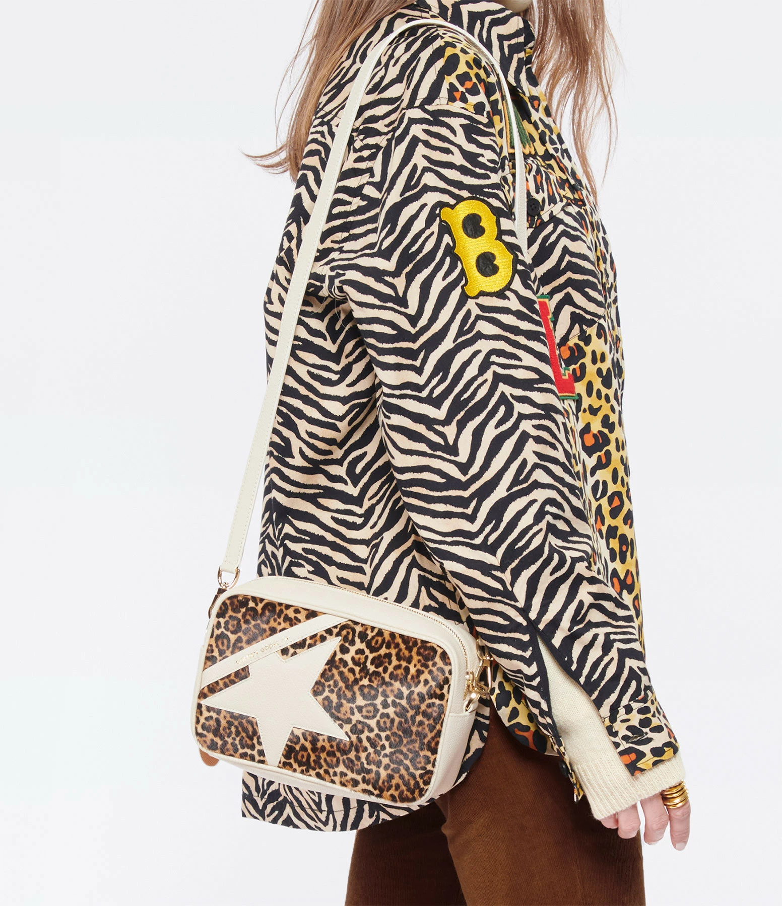 GOLDEN GOOSE Sac Star Cuir Pony Léopard 7 GOLDEN GOOSE Sac Star Cuir Pony Léopard – Image 5