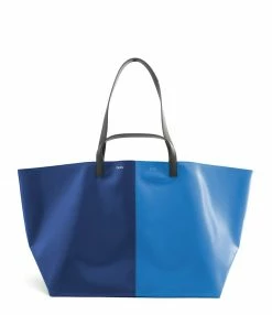 CAHU Cabas Pratique M Toile Bleu