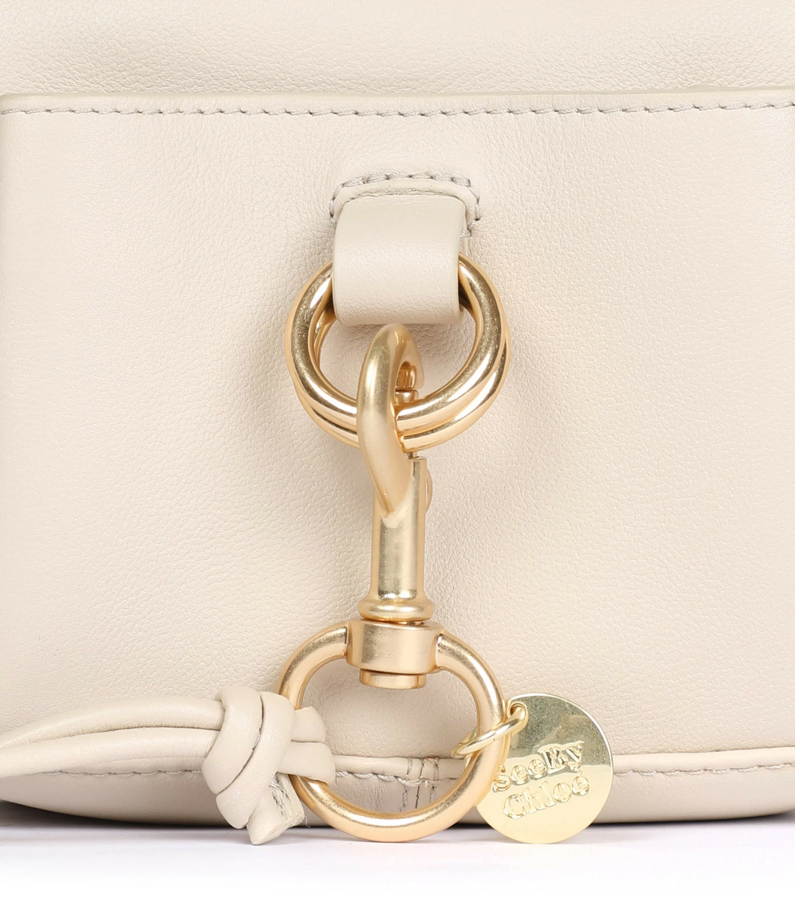 SEE BY CHLOE Sac Tony Cuir Beige Ciment 7 SEE BY CHLOE Sac Tony Cuir Beige Ciment – Image 5