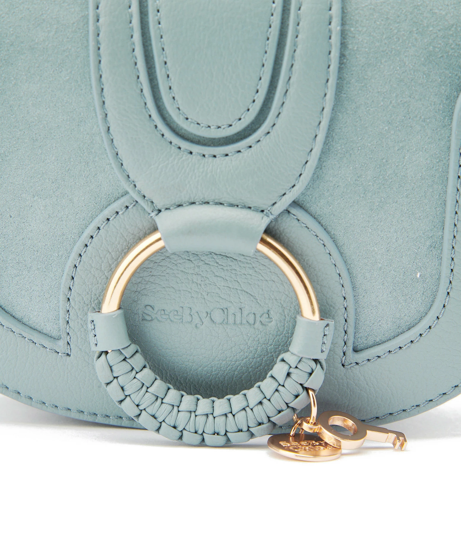 SEE BY CHLOE Sac Hana Mini Double Cuir Sterling Blue 5 SEE BY CHLOE Sac Hana Mini Double Cuir Sterling Blue – Image 3
