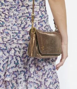 JEROME DREYFUSS Sac Bobi S Cuir Lamé Bronze -jerome dreyfuss shop unnamed file 2598