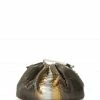 SISTA PARIS Sac Baby Uniq Cuir Souple Python Noir Métallique