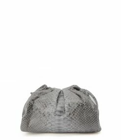 SISTA PARIS Sac Baby Uniq Cuir Souple Python Gris Foncé