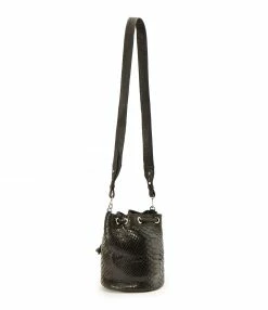 Alternative view of SISTA PARIS Sac Amber Cuir Python Noir