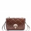 VANESSA BRUNO Sac Moon MM Cuir Vachette Havane