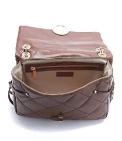 VANESSA BRUNO Sac Moon MM Cuir Vachette Havane -jerome dreyfuss shop unnamed file 2657