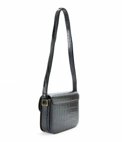 Alternative view of A.P.C. Sac Grace Small Cuir Embossé Croco Noir