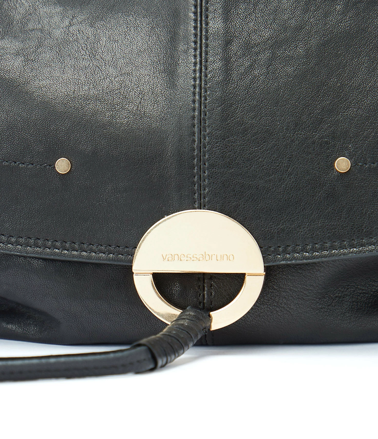 VANESSA BRUNO Sac Crossbody GM Cuir Agneau Noir 6 VANESSA BRUNO Sac Crossbody GM Cuir Agneau Noir – Image 4
