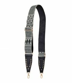 CLARIS VIROT Bandoulière Tissée Noir Doré