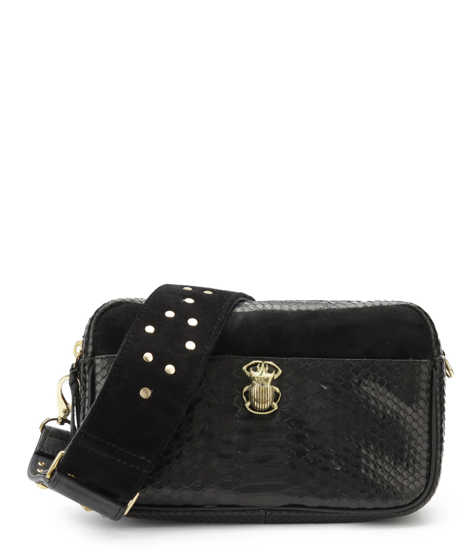 CLARIS VIROT Sac Lily Python Noir 3 CLARIS VIROT Sac Lily Python Noir