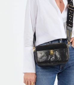 CLARIS VIROT Sac Lily Python Noir 12 CLARIS VIROT Sac Lily Python Noir -jerome dreyfuss shop unnamed file 2690