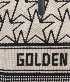 GOLDEN GOOSE Cabas California Jacquard Cuir Blanc Noir -jerome dreyfuss shop unnamed file 270