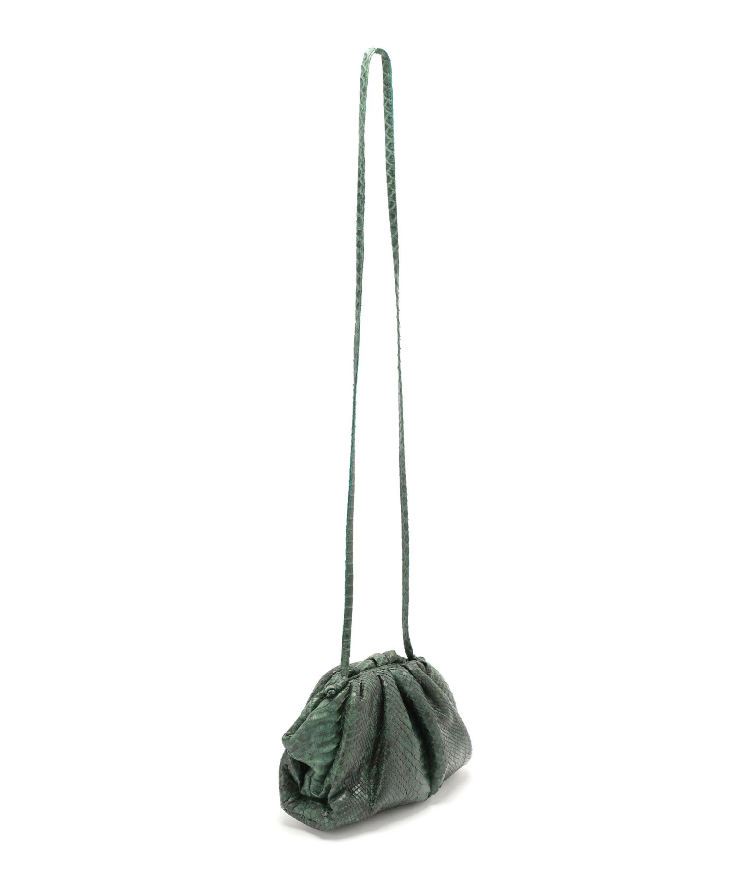 SISTA PARIS Sac Baby Uniq Cuir Souple Python Vert 4 SISTA PARIS Sac Baby Uniq Cuir Souple Python Vert – Image 2