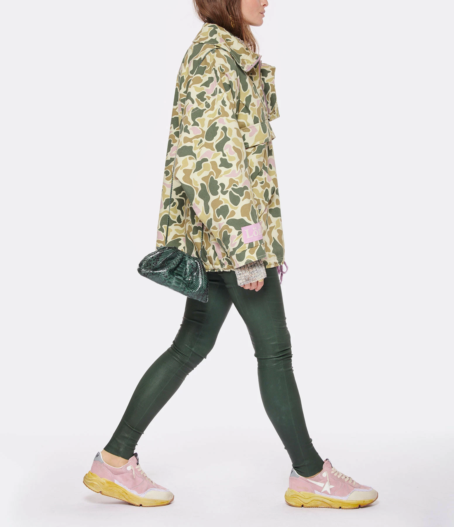SISTA PARIS Sac Baby Uniq Cuir Souple Python Vert 8 SISTA PARIS Sac Baby Uniq Cuir Souple Python Vert – Image 6