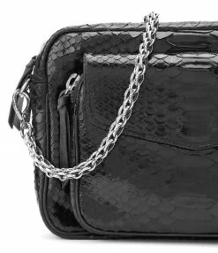 CLARIS VIROT Sac Big Charly Python Chaîne Argentée Noir 9 CLARIS VIROT Sac Big Charly Python Chaîne Argentée Noir -jerome dreyfuss shop unnamed file 2720