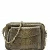 CLARIS VIROT Sac Big Charly Python Kaki Foncé 1 CLARIS VIROT Sac Big Charly Python Kaki Foncé -jerome dreyfuss shop unnamed file 2739