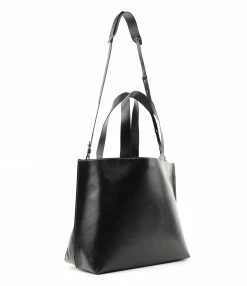 Alternative view of GANNI Cabas Cuir Recyclé Noir