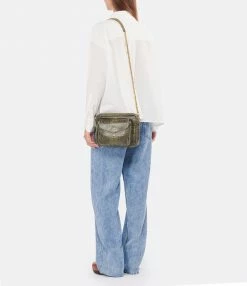 CLARIS VIROT Sac Big Charly Python Kaki Foncé 11 CLARIS VIROT Sac Big Charly Python Kaki Foncé -jerome dreyfuss shop unnamed file 2743