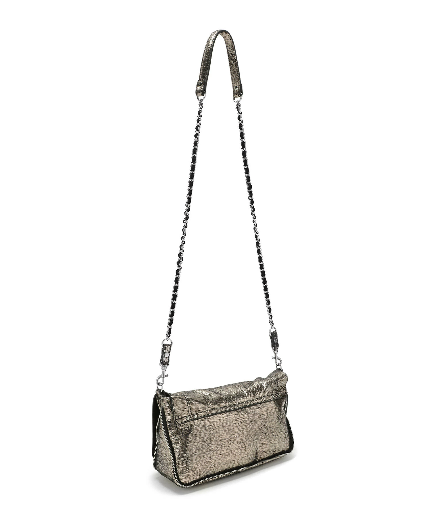 JEROME DREYFUSS Sac Bobi S Cuir Lamé Champa 4 JEROME DREYFUSS Sac Bobi S Cuir Lamé Champa – Image 2