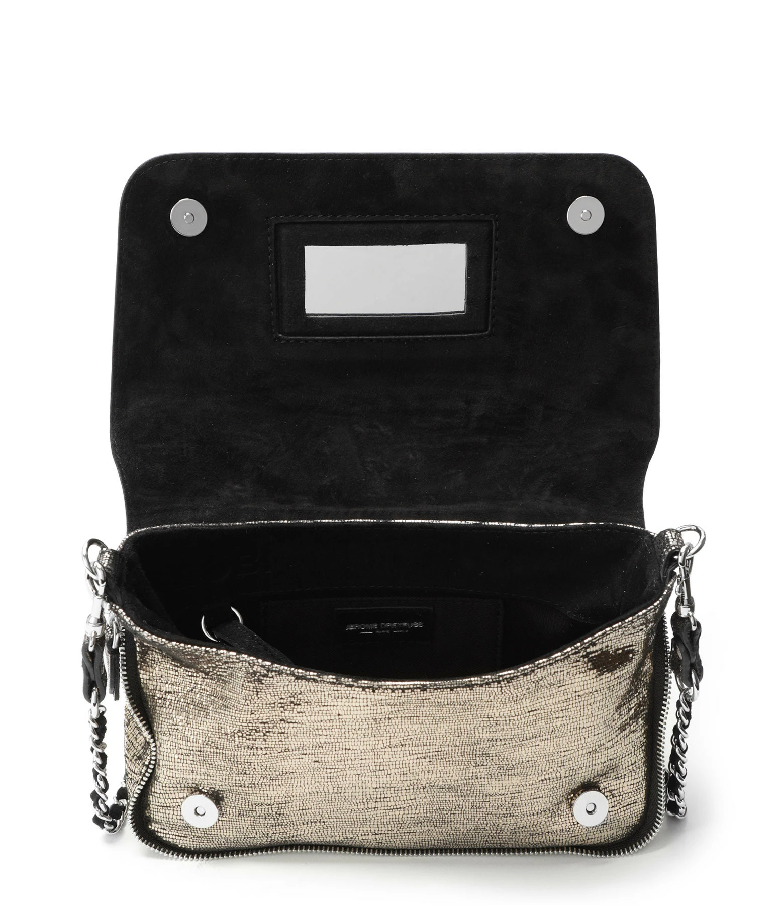 JEROME DREYFUSS Sac Bobi S Cuir Lamé Champa 5 JEROME DREYFUSS Sac Bobi S Cuir Lamé Champa – Image 3