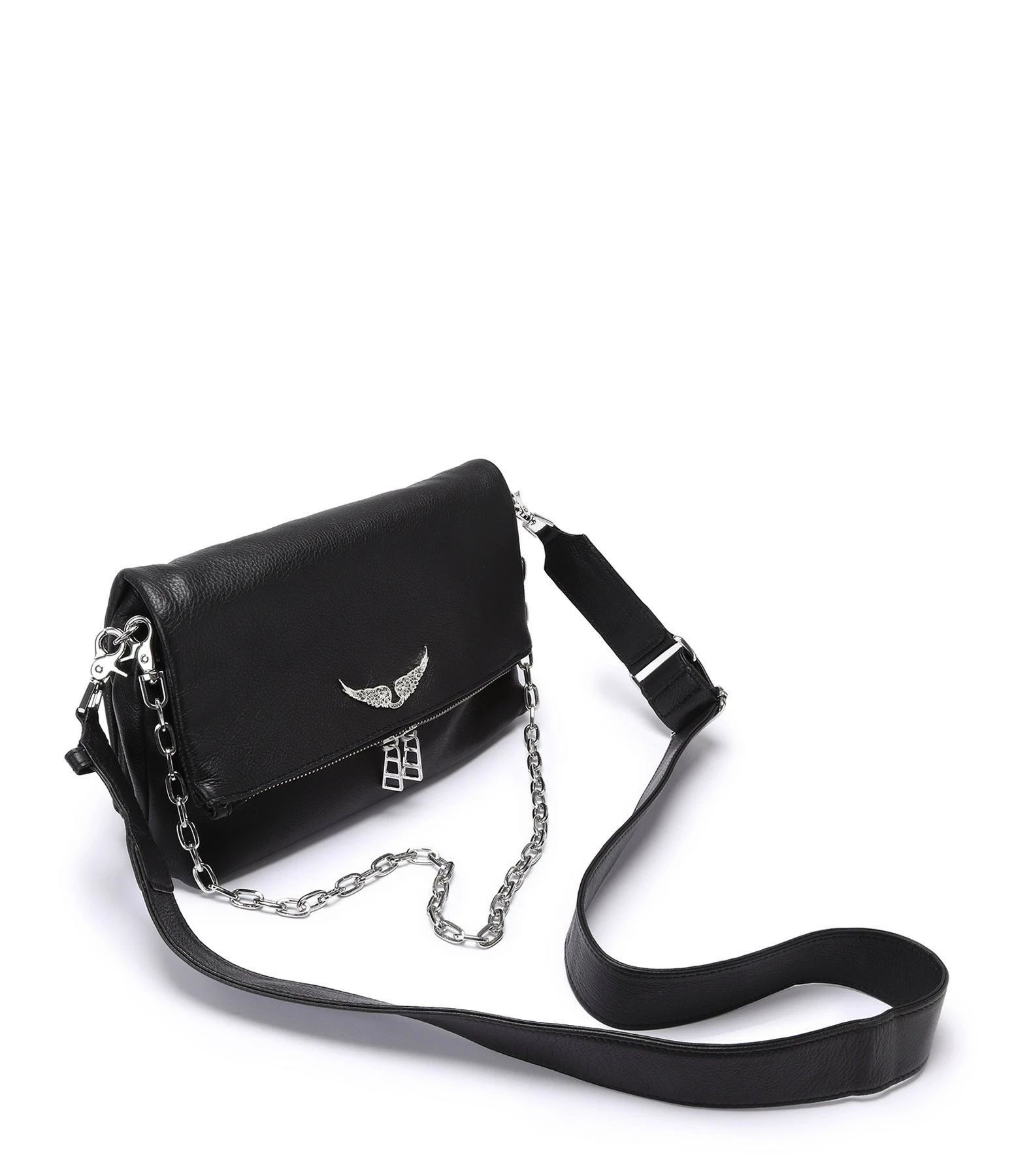 ZADIG & VOLTAIRE Sac Rocky Cuir Grainé Noir 4 ZADIG & VOLTAIRE Sac Rocky Cuir Grainé Noir – Image 2