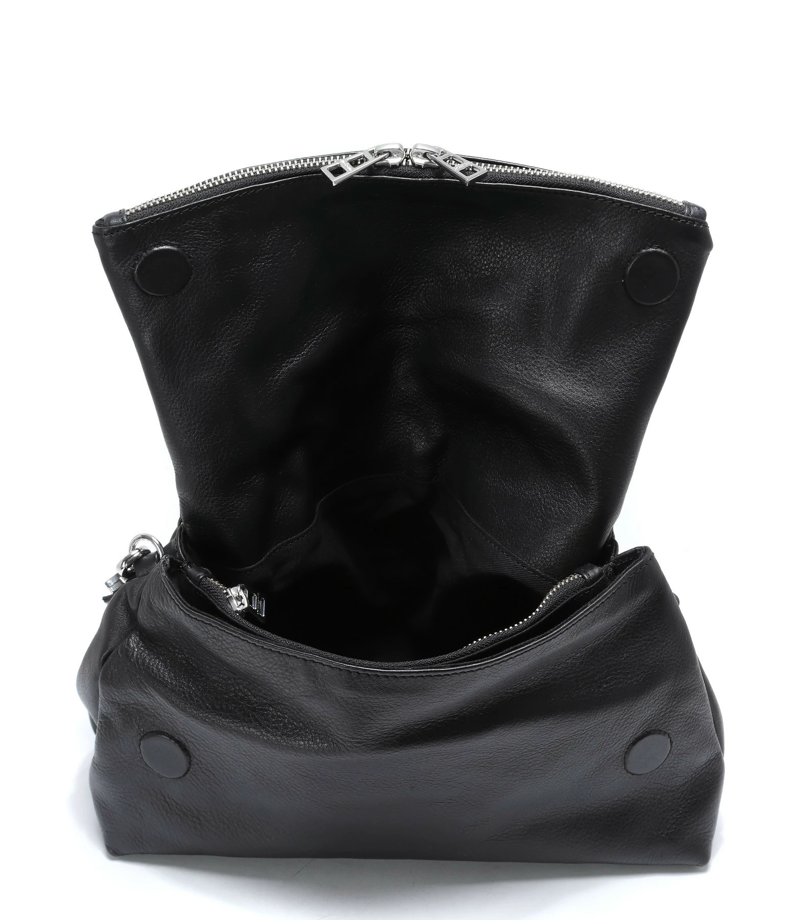 ZADIG & VOLTAIRE Sac Rocky Cuir Grainé Noir 6 ZADIG & VOLTAIRE Sac Rocky Cuir Grainé Noir – Image 4