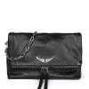 ZADIG & VOLTAIRE Sac Rocky Clous Cuir Grainé Noir -jerome dreyfuss shop unnamed file 2784