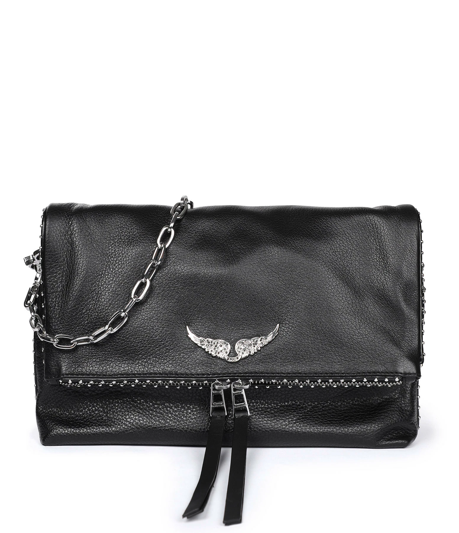 ZADIG & VOLTAIRE Sac Rocky Clous Cuir Grainé Noir 3 ZADIG & VOLTAIRE Sac Rocky Clous Cuir Grainé Noir