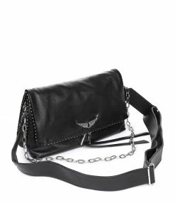 Alternative view of ZADIG & VOLTAIRE Sac Rocky Clous Cuir Grainé Noir