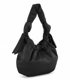Alternative view of GANNI Sac Hobo Small Recyclé Noir