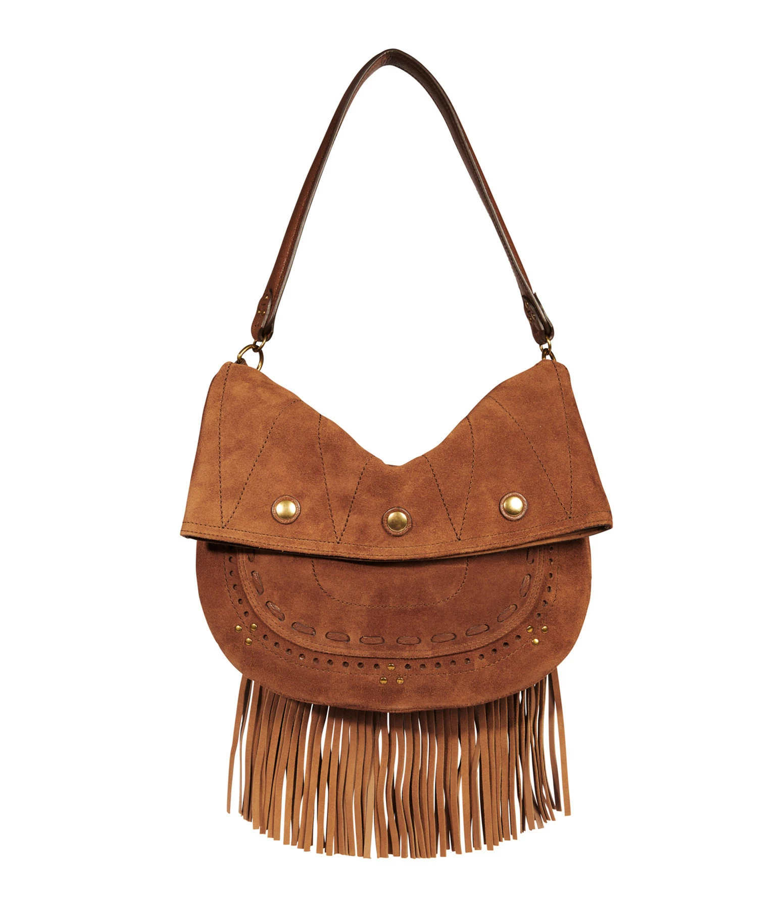 JEROME DREYFUSS Sac Jerry M Cuir Suédé Tabac 3 JEROME DREYFUSS Sac Jerry M Cuir Suédé Tabac
