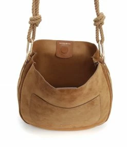 VANESSA BRUNO Sac Hobo Rond Cuir Suédé Ambre 10 VANESSA BRUNO Sac Hobo Rond Cuir Suédé Ambre -jerome dreyfuss shop unnamed file 2816