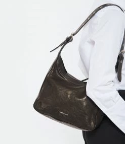 Alternative view of ISABEL MARANT Sac Mini Niamey Cuir Agneau Noir Argenté