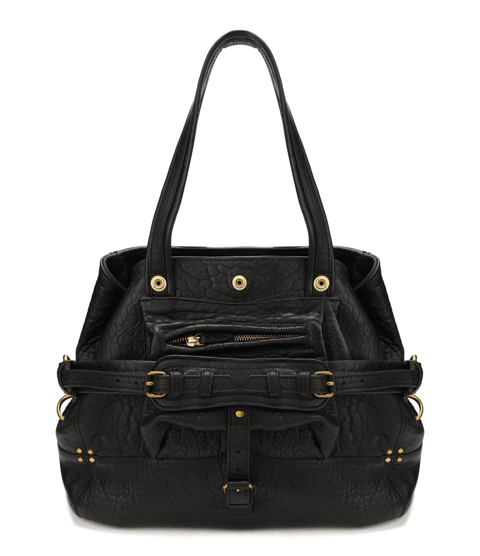 JEROME DREYFUSS Sac Billy M Cuir Bubble Noir 3 JEROME DREYFUSS Sac Billy M Cuir Bubble Noir