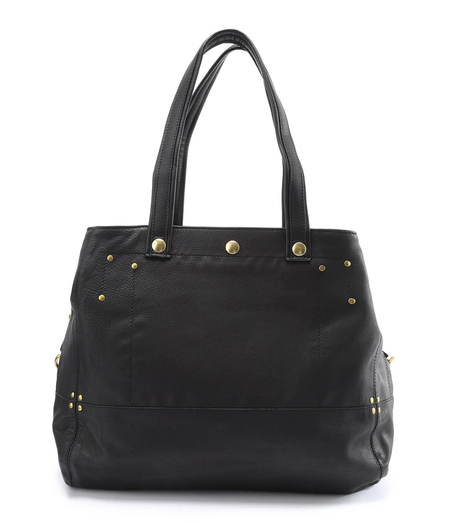 JEROME DREYFUSS Sac Billy M Cuir Grainé Noir Brass 5 JEROME DREYFUSS Sac Billy M Cuir Grainé Noir Brass – Image 3
