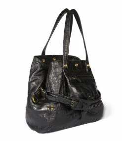 Alternative view of JEROME DREYFUSS Sac Billy M Cuir Croco Noir