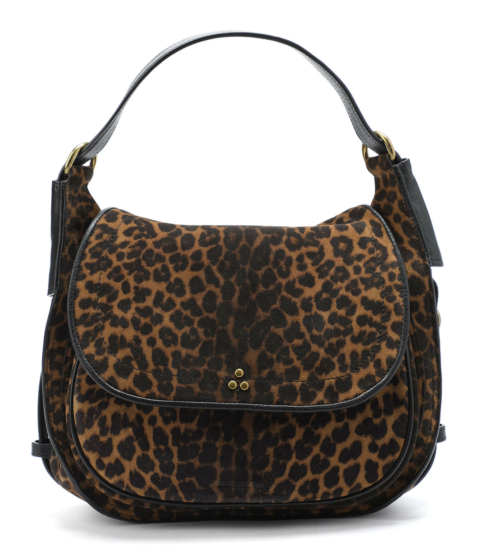 JEROME DREYFUSS Sac Philippe Cuir Suédé Léopard 3 JEROME DREYFUSS Sac Philippe Cuir Suédé Léopard