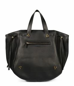 jerome dreyfuss shop 11 JEROME DREYFUSS Sac Marius Cuir Grainé Noir Brass