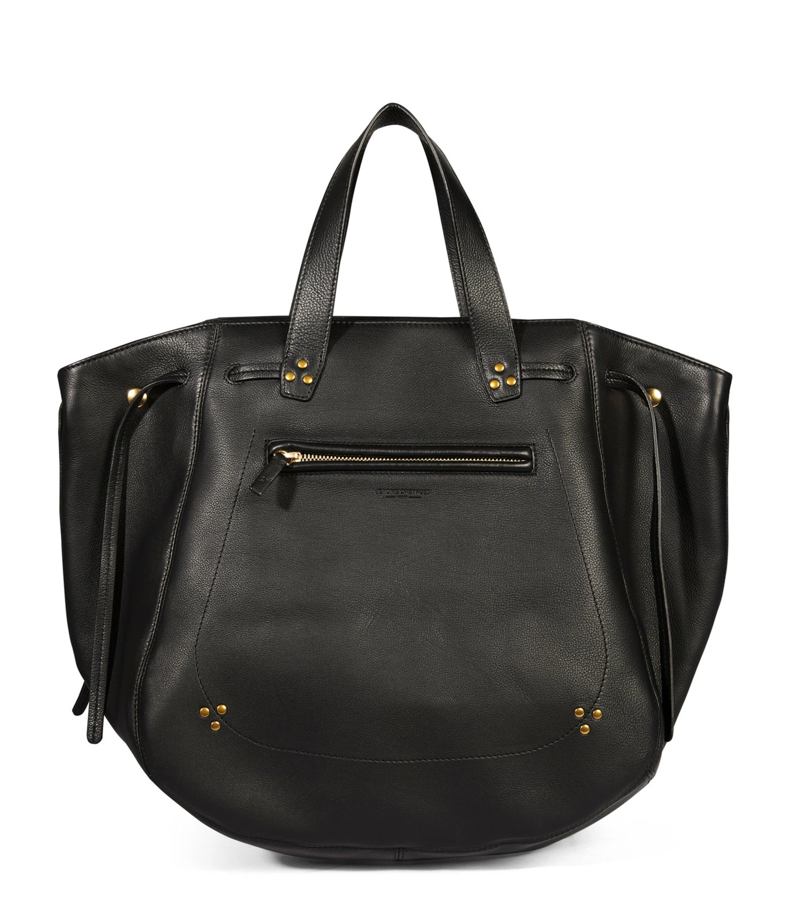 JEROME DREYFUSS Sac Marius Cuir Grainé Noir Brass 3 JEROME DREYFUSS Sac Marius Cuir Grainé Noir Brass