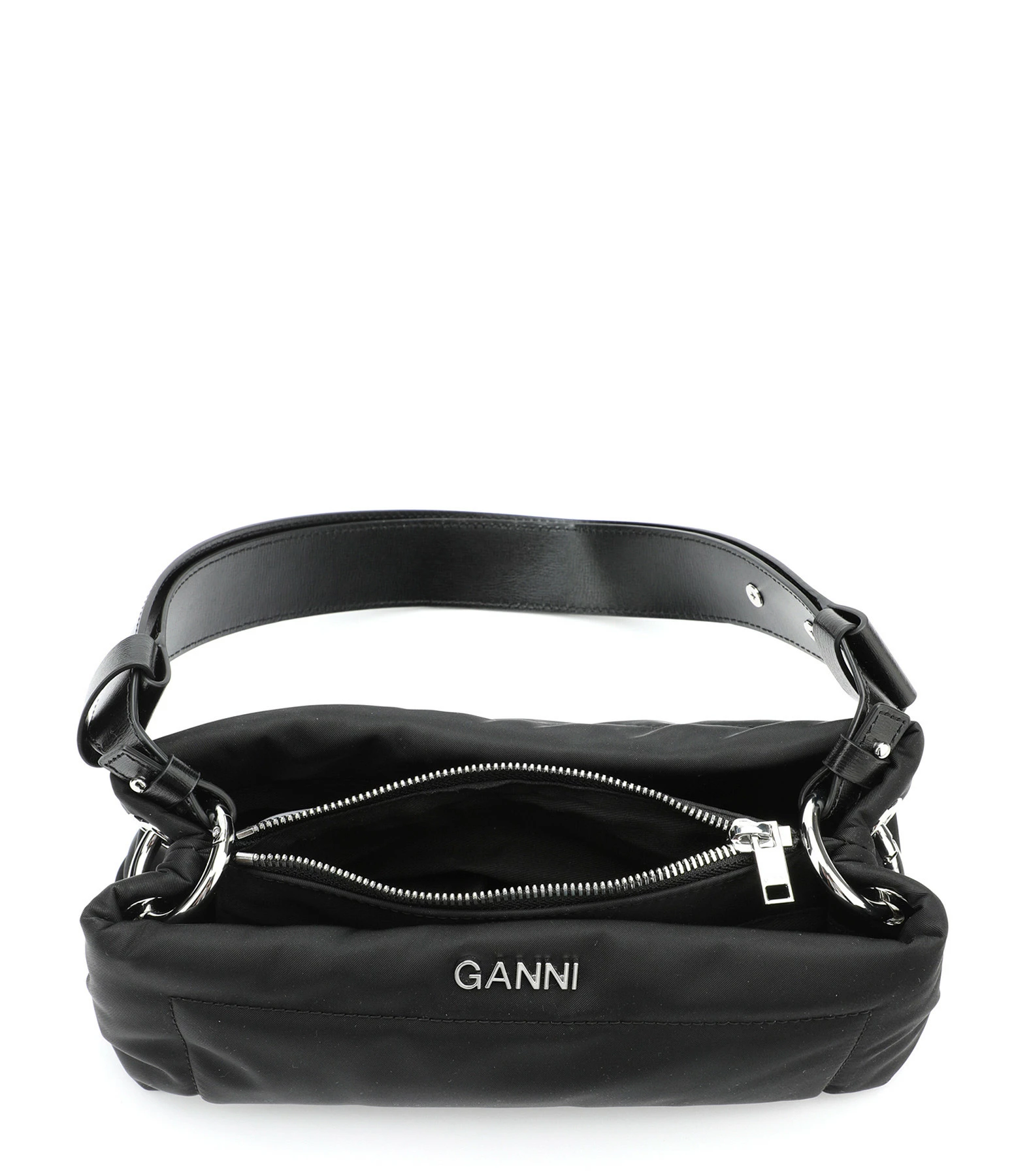 GANNI Sac Baguette Recyclé Noir 5 GANNI Sac Baguette Recyclé Noir – Image 3