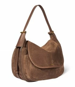 Alternative view of JEROME DREYFUSS Sac Philippe Cuir Suédé Tabac