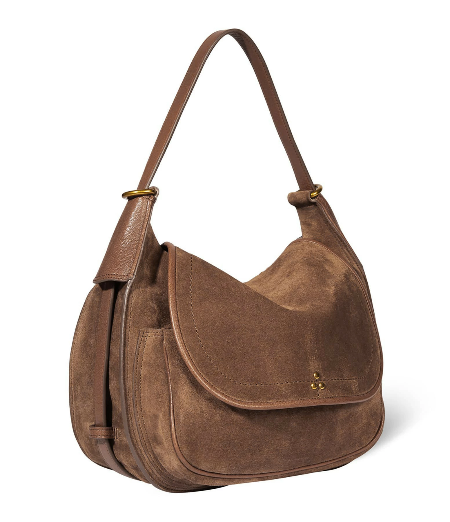 JEROME DREYFUSS Sac Philippe Cuir Suédé Tabac 4 JEROME DREYFUSS Sac Philippe Cuir Suédé Tabac – Image 2