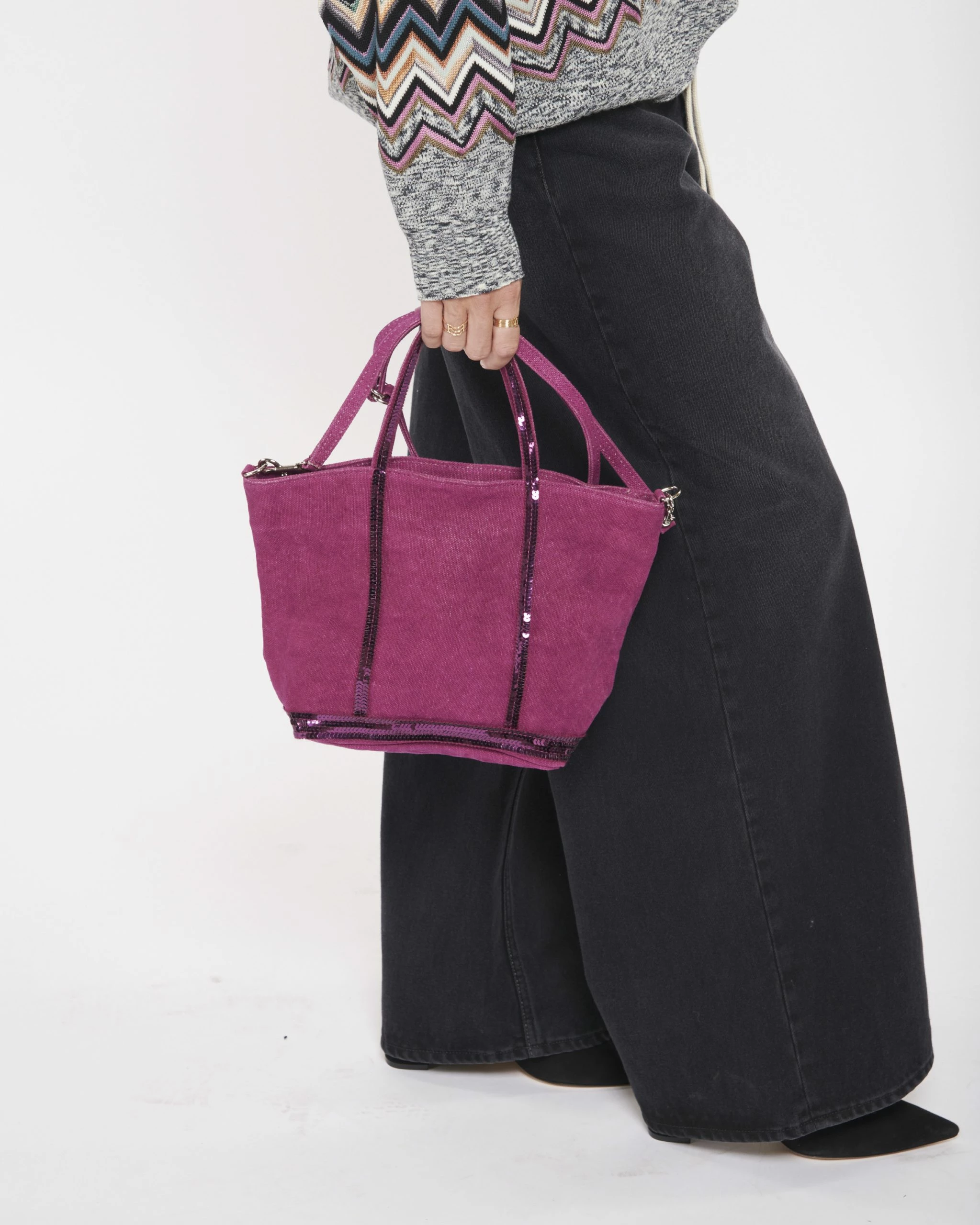 VANESSA BRUNO Cabas S Lin Cassis 7 VANESSA BRUNO Cabas S Lin Cassis – Image 5