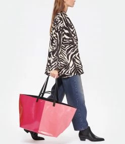 CAHU Cabas Pratique M Toile Rose 13 CAHU Cabas Pratique M Toile Rose -jerome dreyfuss shop unnamed file 304