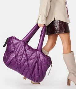 PIUMESTUDIO Cabas Matelassé Spazio Violet -jerome dreyfuss shop unnamed file 306